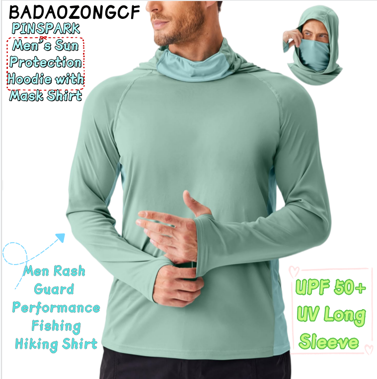 Fishing Shirt Uv Protection - قميص PINSPARK للرجال للحماية من الشمس
