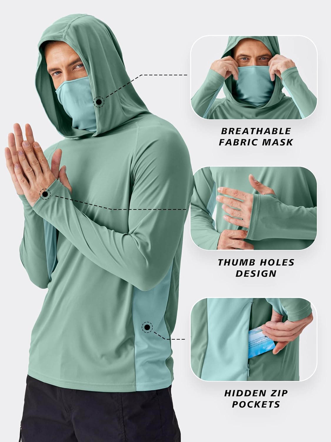 قميص PINSPARK للرجال للحماية م - مراجعة Fishing Shirt Uv Protection وسعره